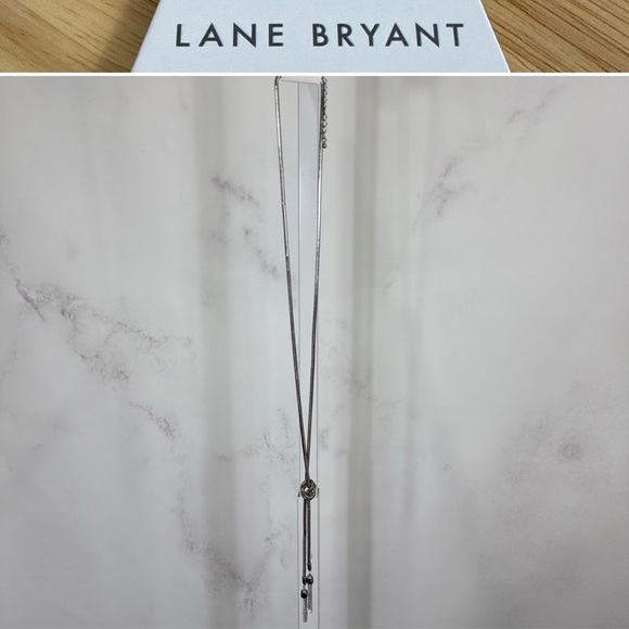 Lane Bryant Jewelry - Lane Bryant Silver Tone Lariat Style Necklace NEW